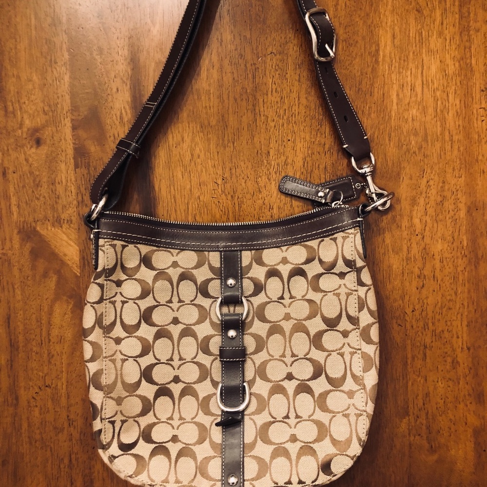 Coach Brown Cloth Bag